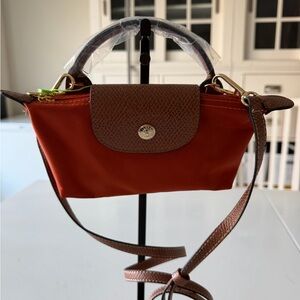 Chic Brown and Burnt Orange Crossbody Bag